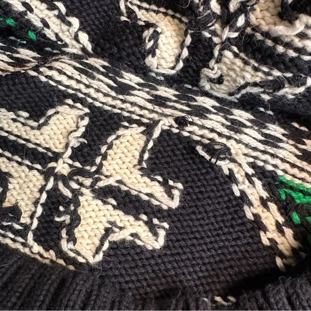 Polo Ralph Lauren Unisex Multi Geometric Shawl Collar Apres Ski Sweater - Picture 16 of 16